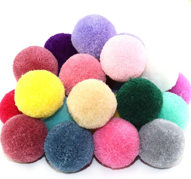 30Pcs Pack 40mm Pompom Balls for DIY Crafts
