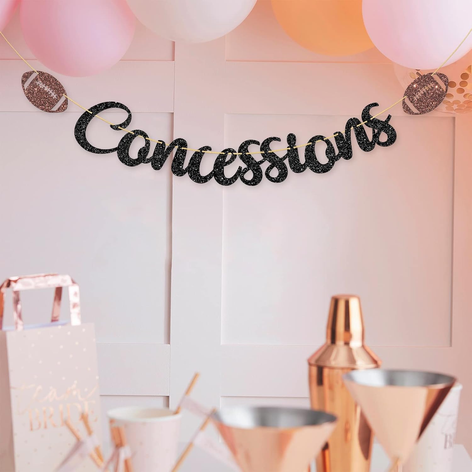 Dalaber Football Concessions Banner for Kids Birthday Decoration