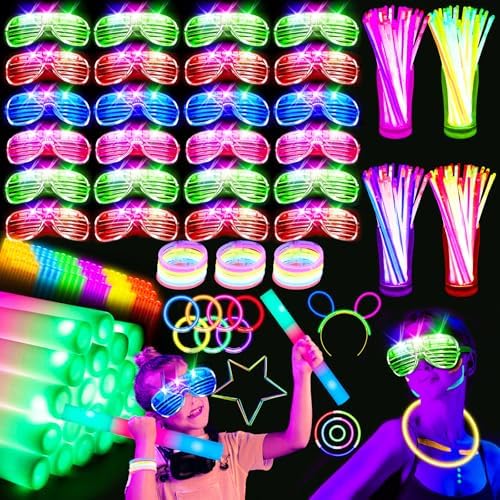 248PCS Glow Party Supplies Neon Light Kits