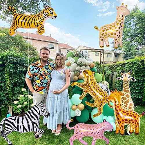 6 Pieces Giant Safari Animal Foil Balloons
