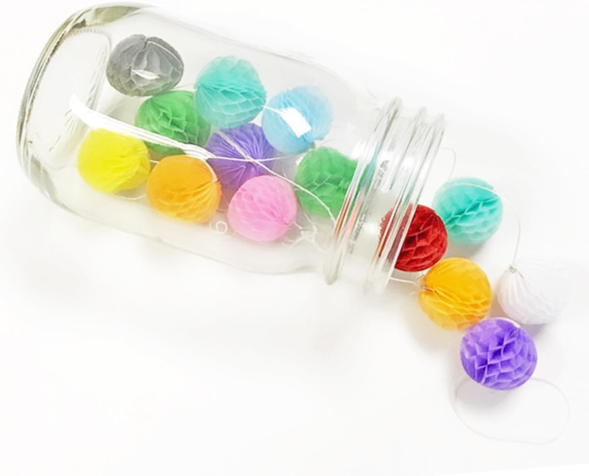 ALLYDREW 1 Inch Tiny Honeycomb Balls Set of 20 Gray