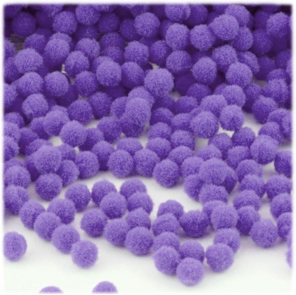 The Crafts Outlet 5000 Piece Multi Purpose Pom Poms Emerald Green 7mm Acrylic