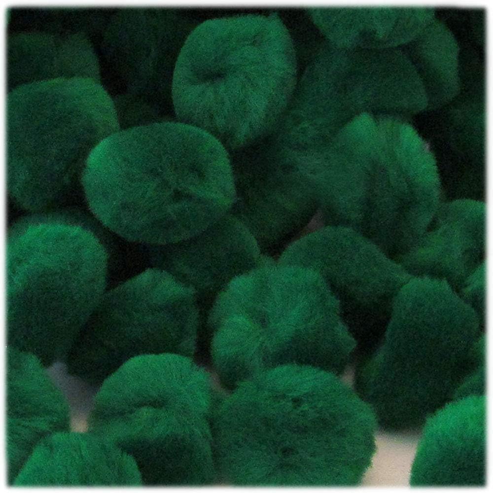 The Crafts Outlet 50-Piece Emerald Green Pom Poms Acrylic 2-Inch Round