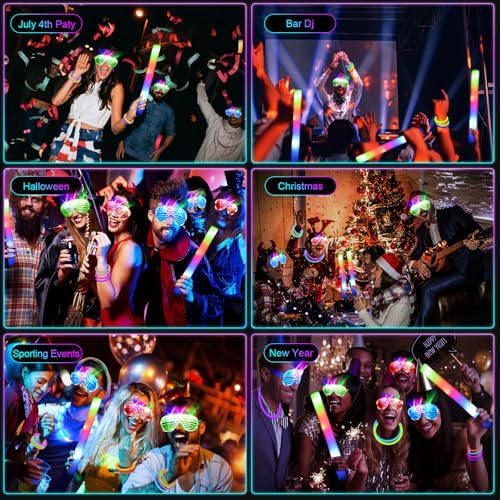 236PCS Glow in the Dark Party Supplies Set