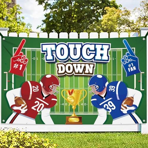 KatchOn Xtra Large Football Backdrop 72x44 Touchdown Banner