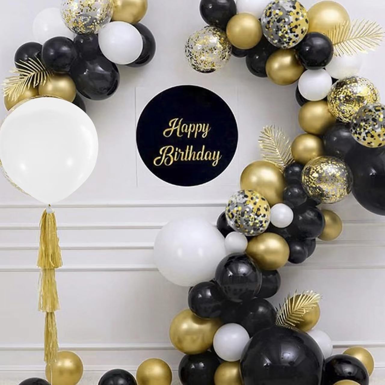 OUTEPAI 62pcs Colorful Confetti Balloons Kit