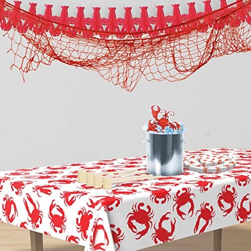 Beistle 2-Pack Plastic Crab Tablecovers 54x108