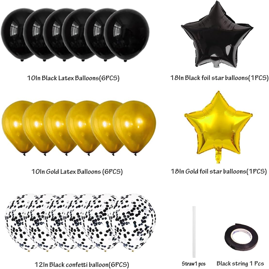 Black Graduation Congratulations Balloon Banner Kit 2025