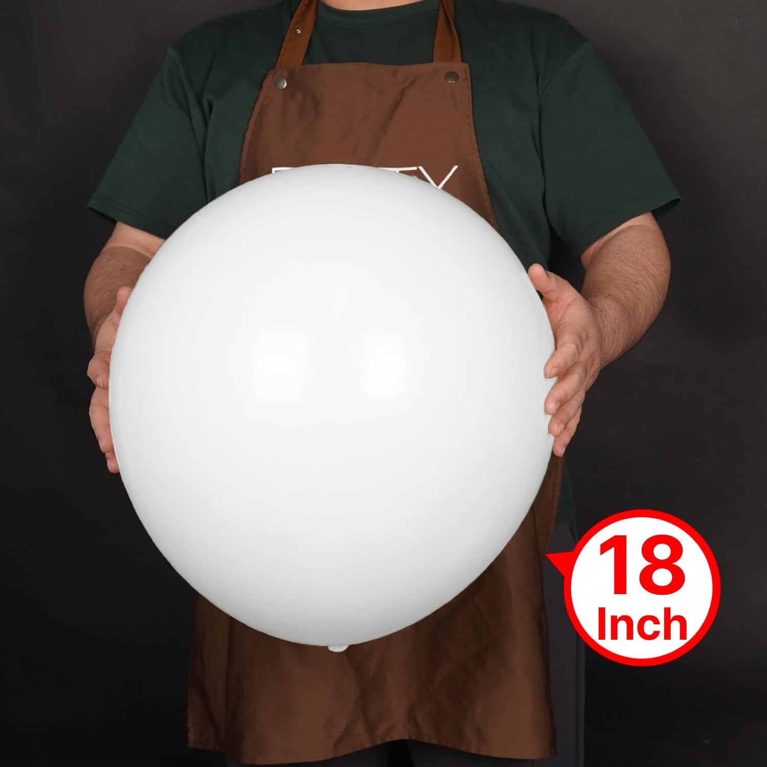 PartyWoo 20 Pack 18 Inch Matte White Latex Balloons