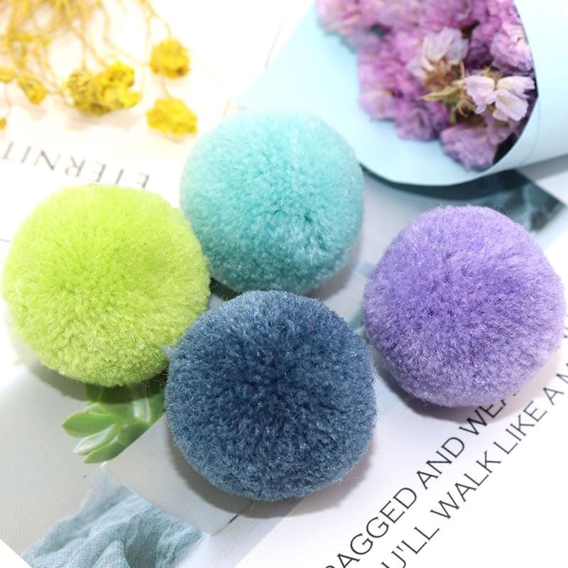 30Pcs Pack 40mm Pompom Balls for DIY Crafts