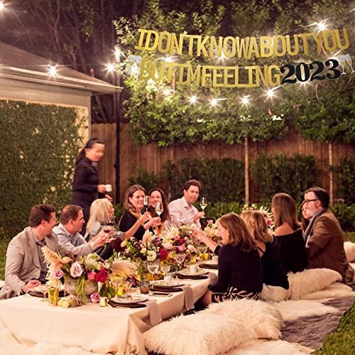 ZHUOWEISM 2023 Happy New Year Banner Garland Decor