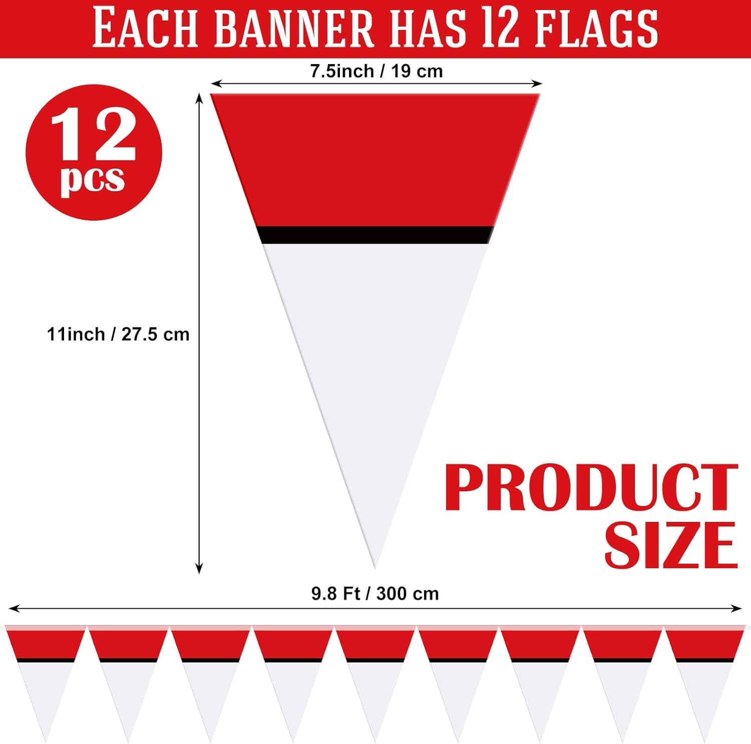 Oudain 6 Piece 59 Ft Cartoon Party Decor Pennant Banners
