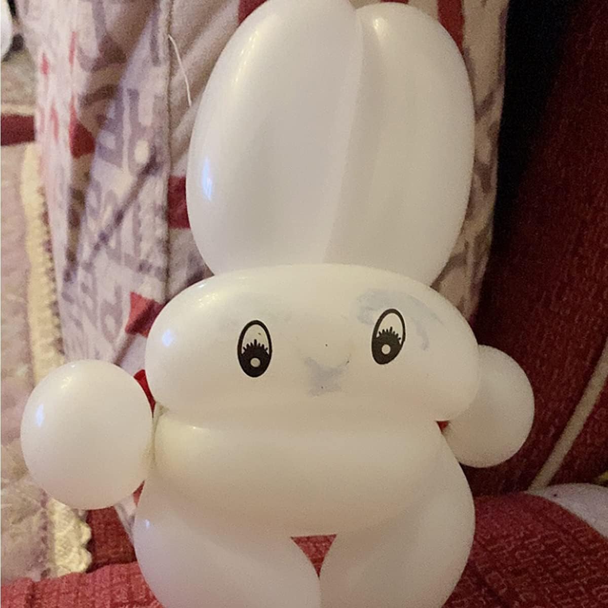 260 White Long Balloons with Ties for Arch