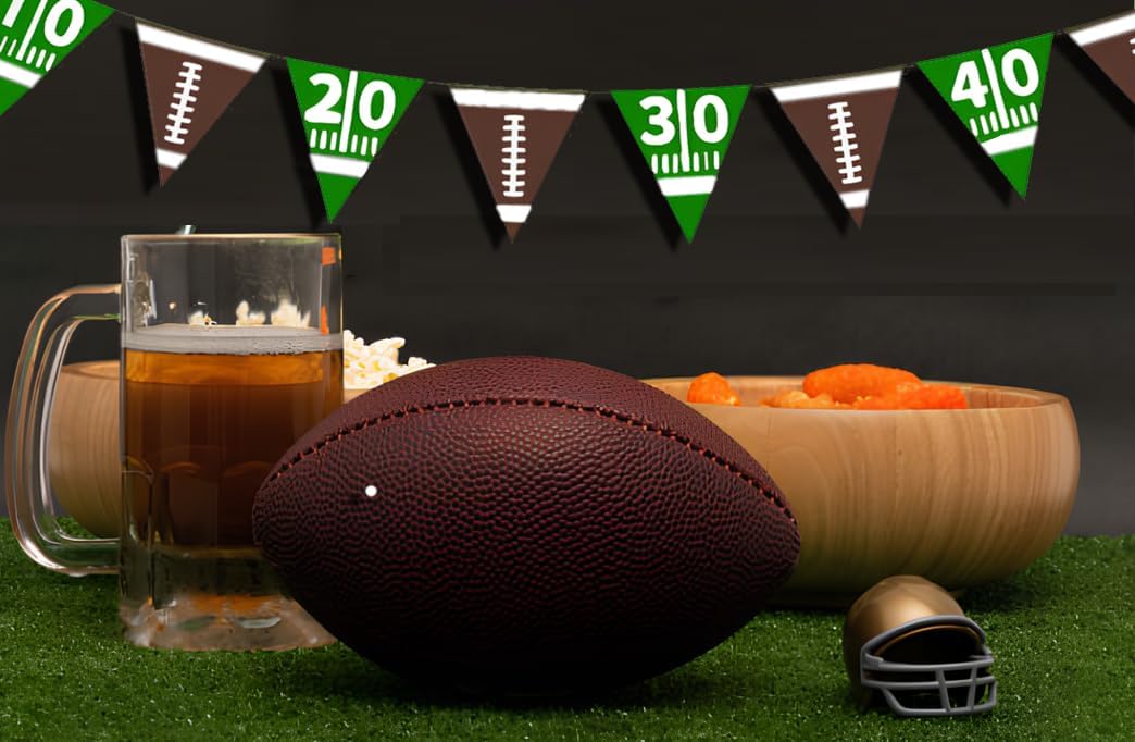 Football Party Banner Hanging Garland Decorations 4Pcs