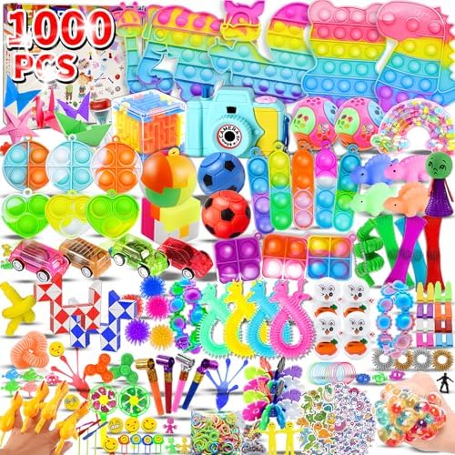 1000pcs Sensory Fidget Toy Pack for Kids and Adults