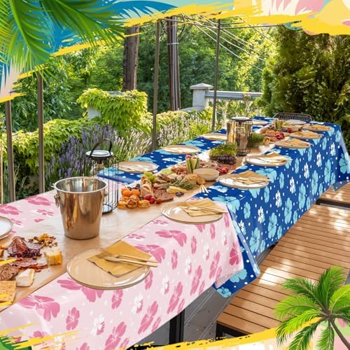 Oudain Hawaii Hibiscus Tablecloth Set