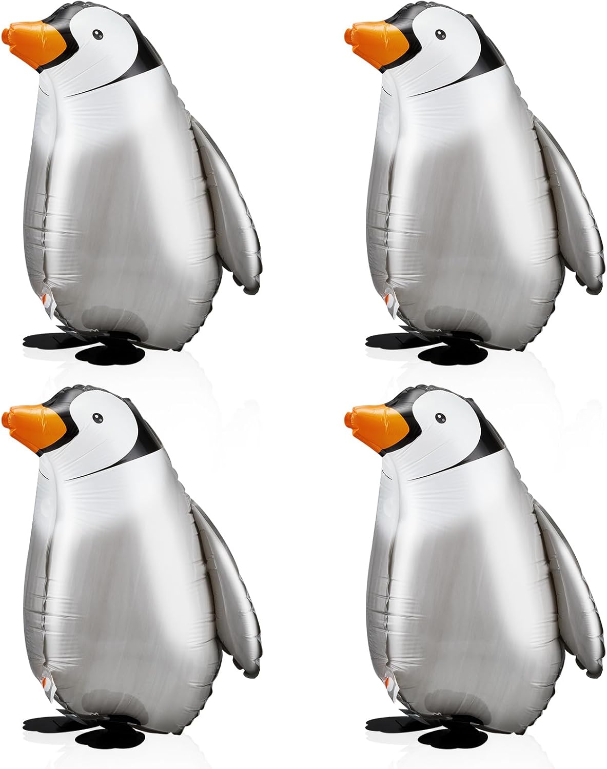 6 Piece Walking Penguin Foil Balloons for Party Decorations