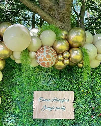 50pcs Giraffe Print Balloons 12inch Animal Theme Party Decorations