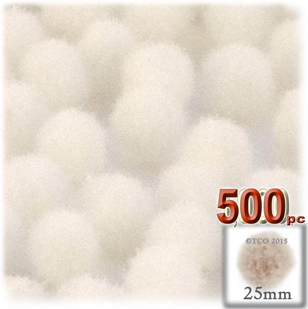 The Crafts Outlet 500-Piece Neon Green Pom Poms