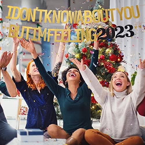 ZHUOWEISM 2023 Happy New Year Banner Garland Decor