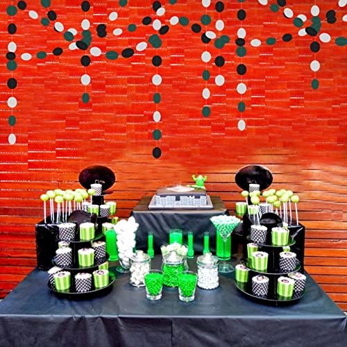 Black Green Silver Party Garland Streamers 52ft