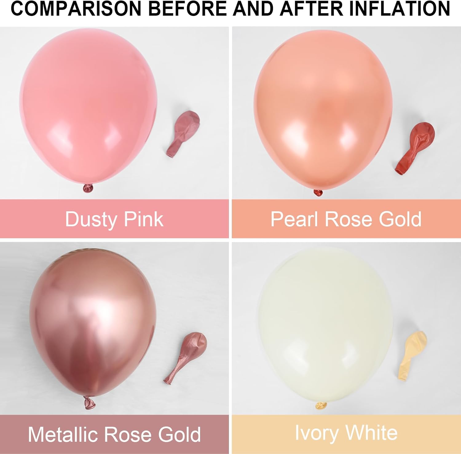 Dusty Pink Boho Balloons Set for Party Decor
