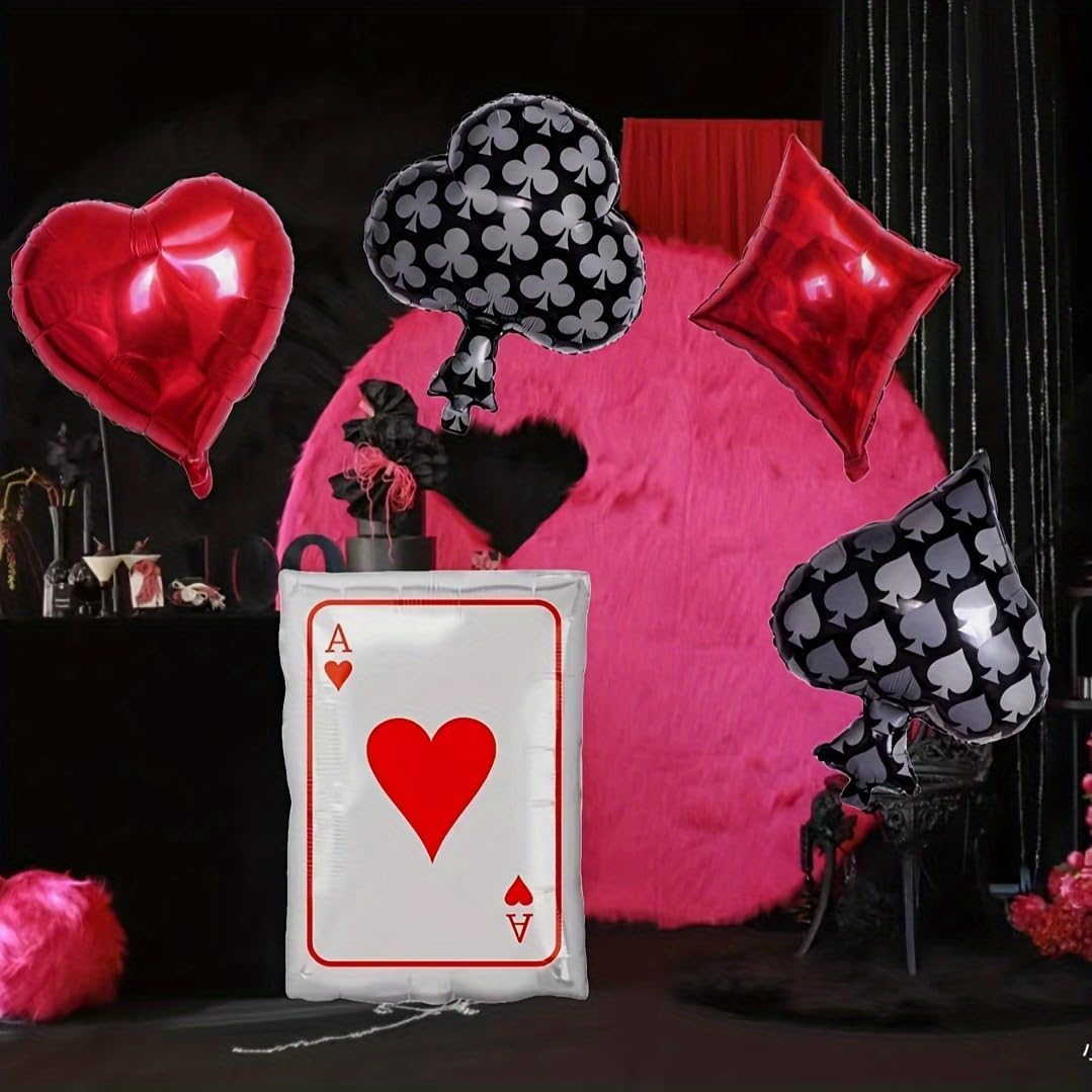 5 Piece Poker Themed Balloon Decor Set