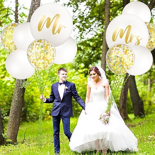 Wettarn 15 Pcs Giant Wedding Balloon Decor Kit