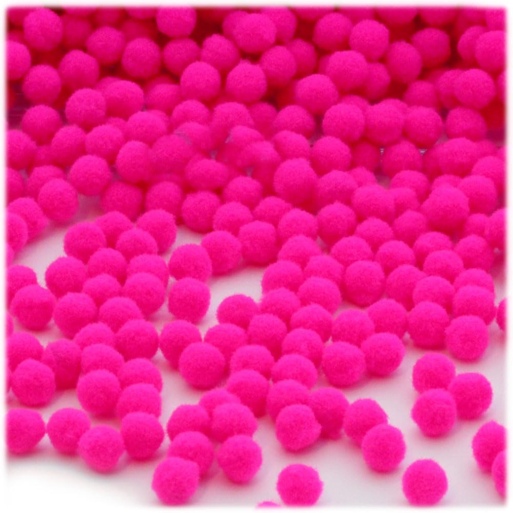 The Crafts Outlet 5000 Piece Multi Purpose Pom Poms Emerald Green 7mm Acrylic