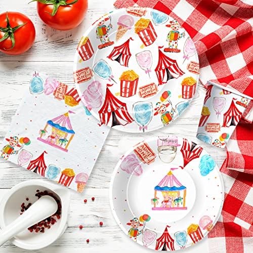 Circus Carnival Party Tableware Set for 48 Guests