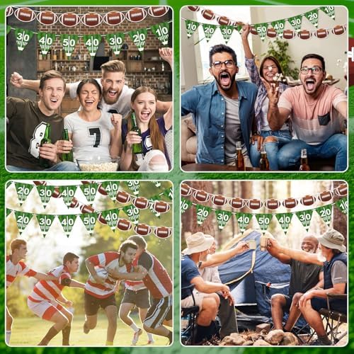 MARFOREVER Football Party Decorations 6 Pcs