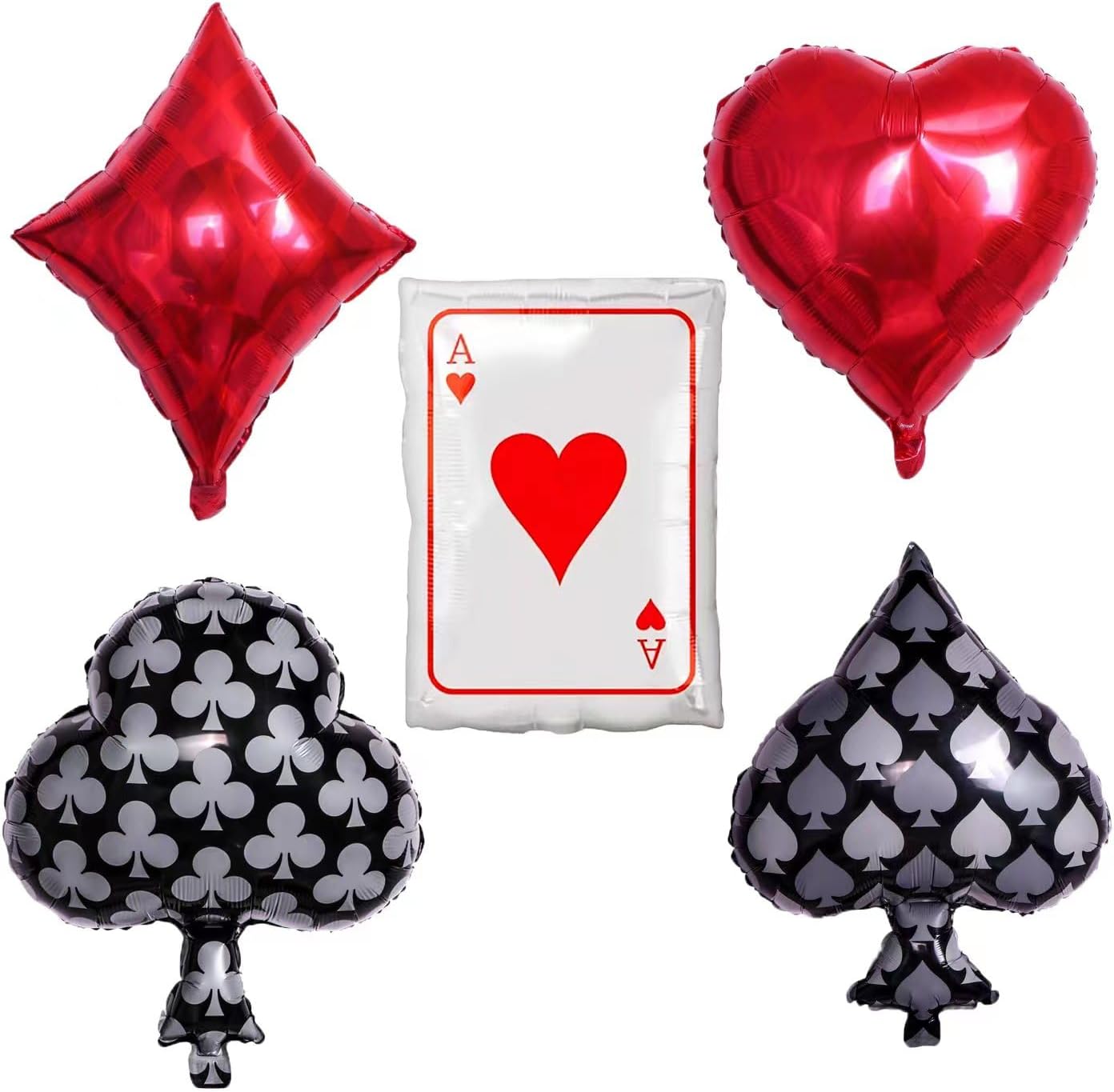 5 Piece Poker Themed Balloon Decor Set