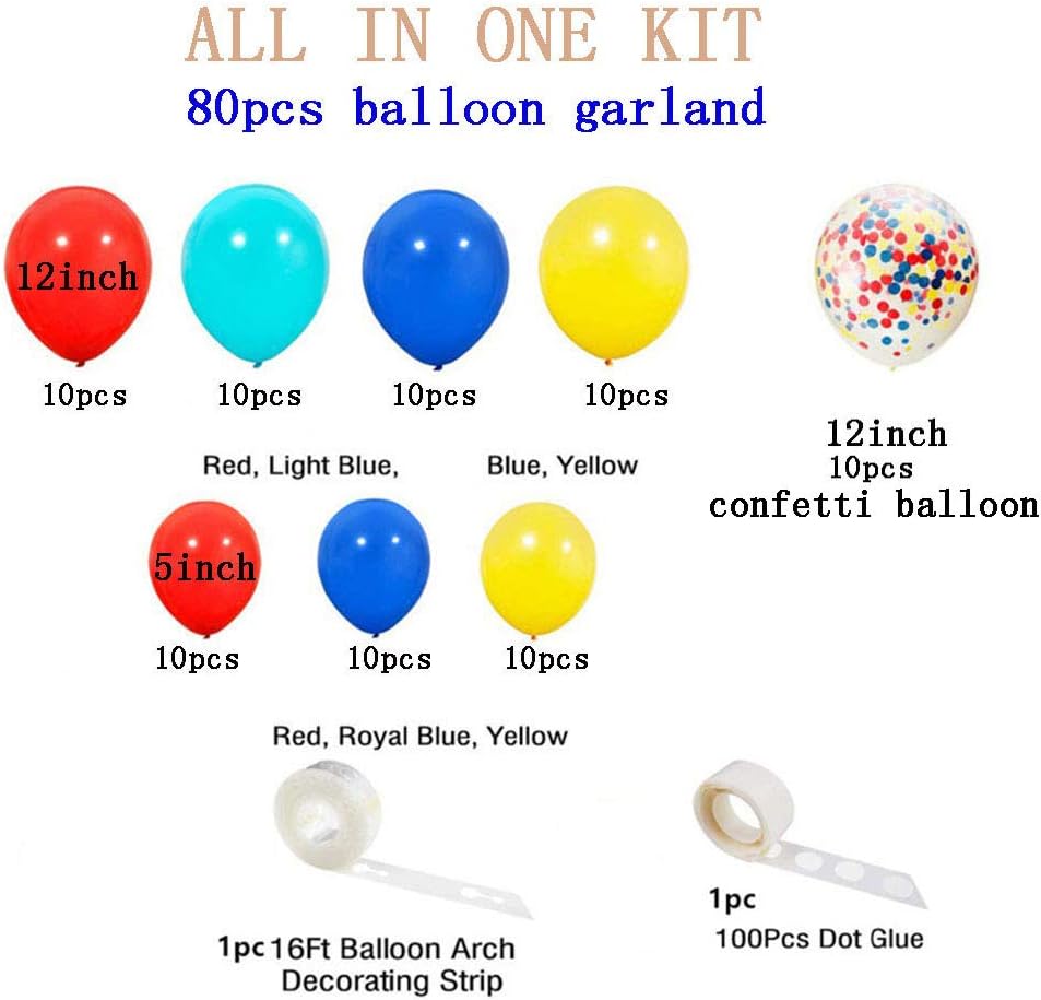 Ezing Balloon Arch Kit for Birthday and Party Decorations