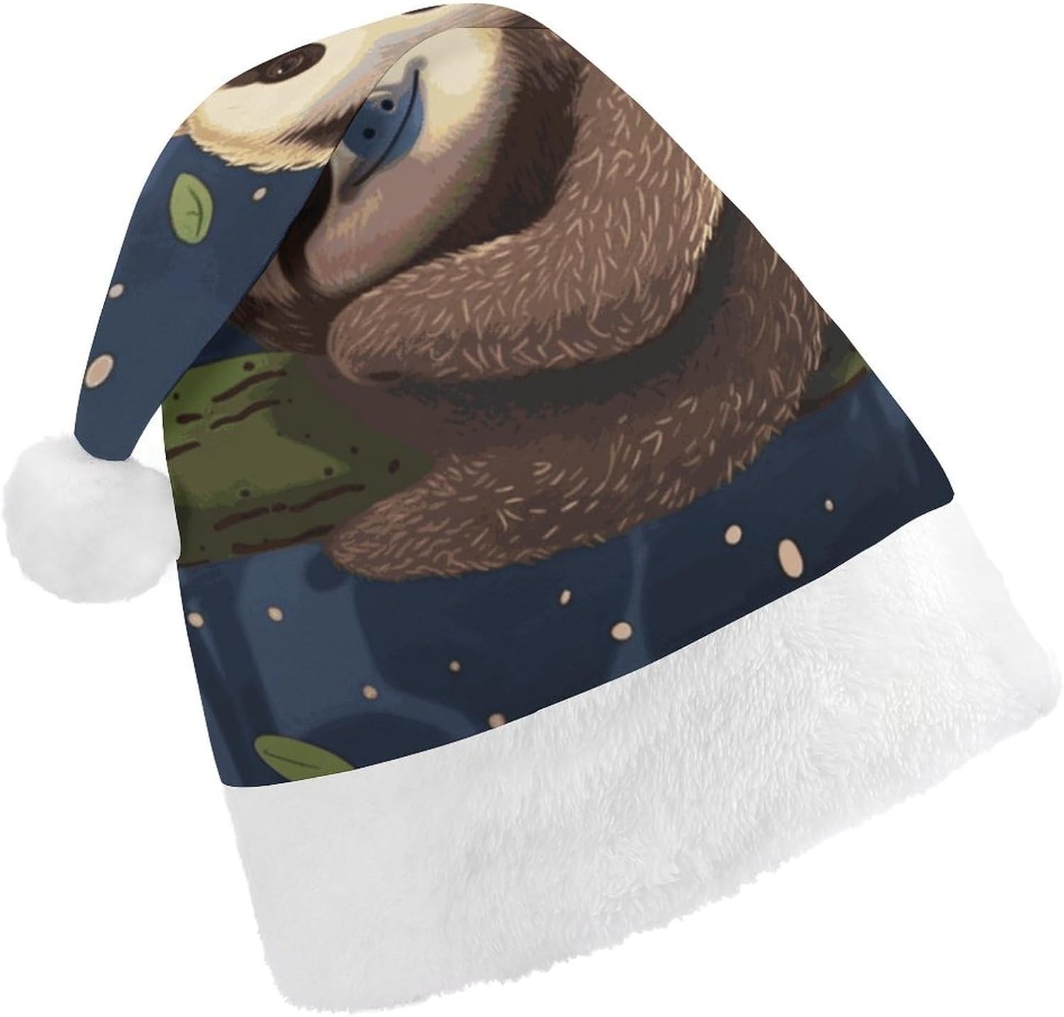 Santa Hat Sloth Lazy Christmas Party Headwear