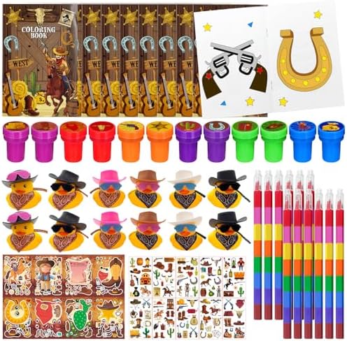 Cinrobiye 72 Pcs Western Party Favors Set