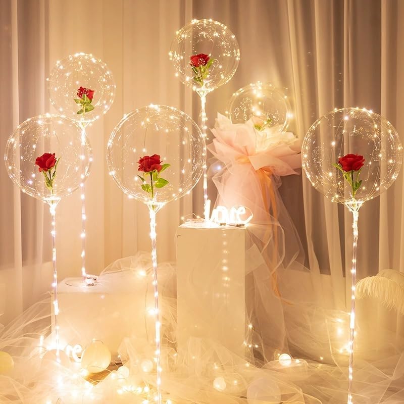 Guguda Party Led Balloons 18 Pack Warm White