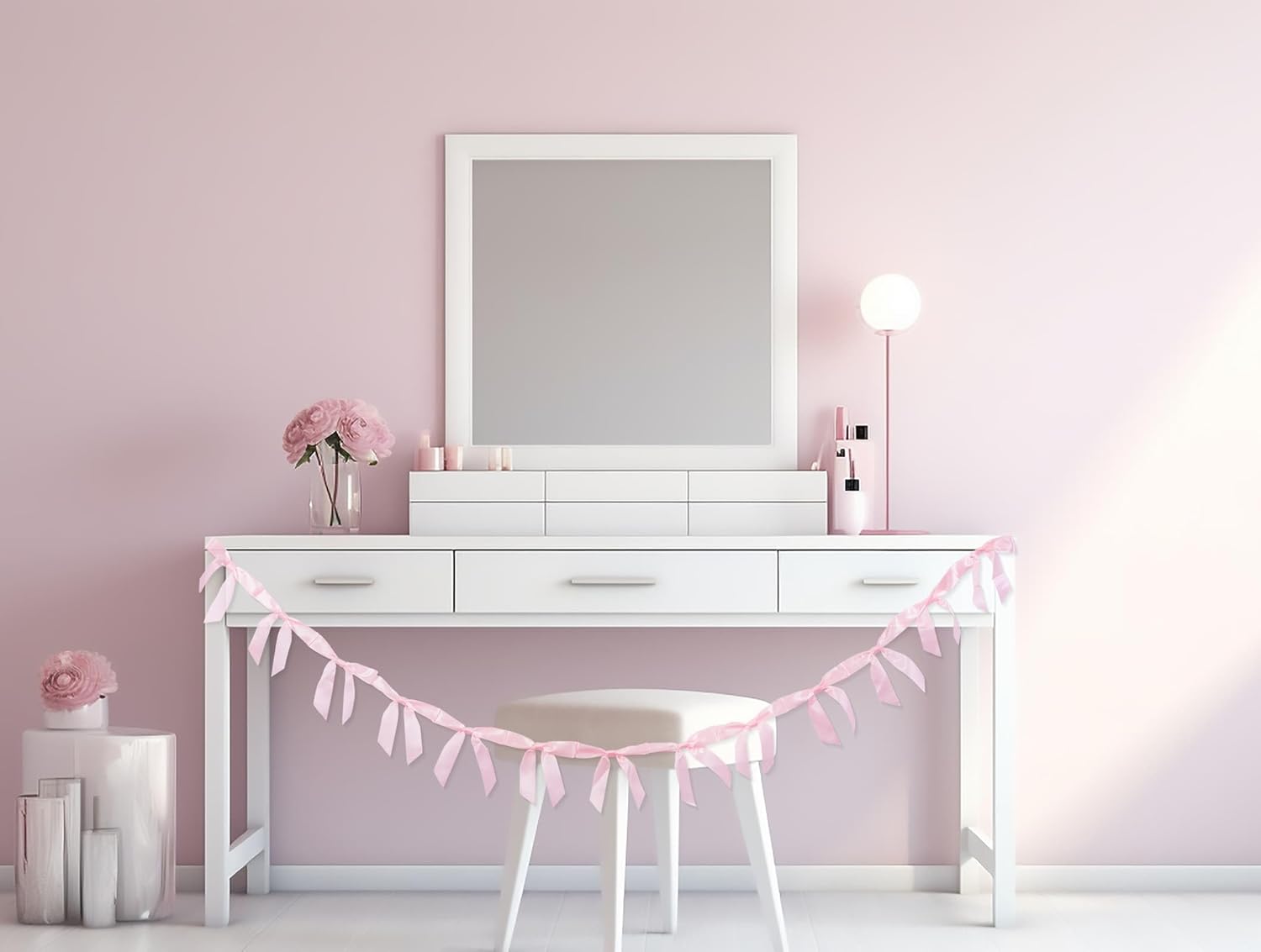 YKW 2 Pack Pink Ribbon Banners 8ft Each 1