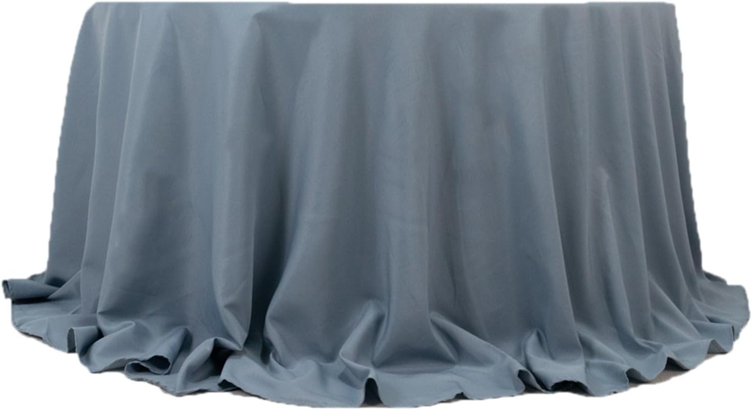 Balsa Circle 132 Inch Dusty Blue Round Tablecloth