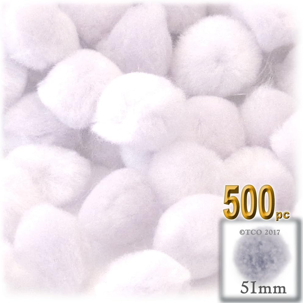 The Crafts Outlet 500-Piece Multi-Purpose Pom Poms