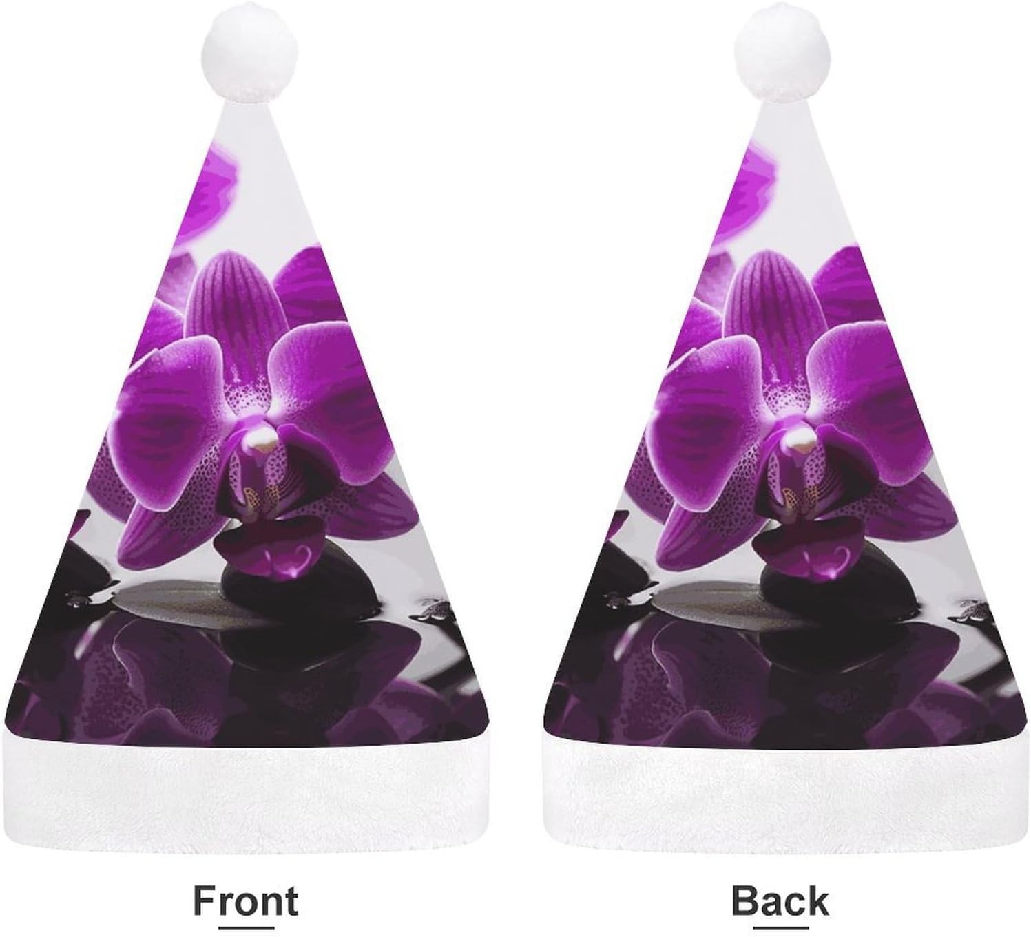 NWGHM Purple Butterfly Orchid Christmas Hat