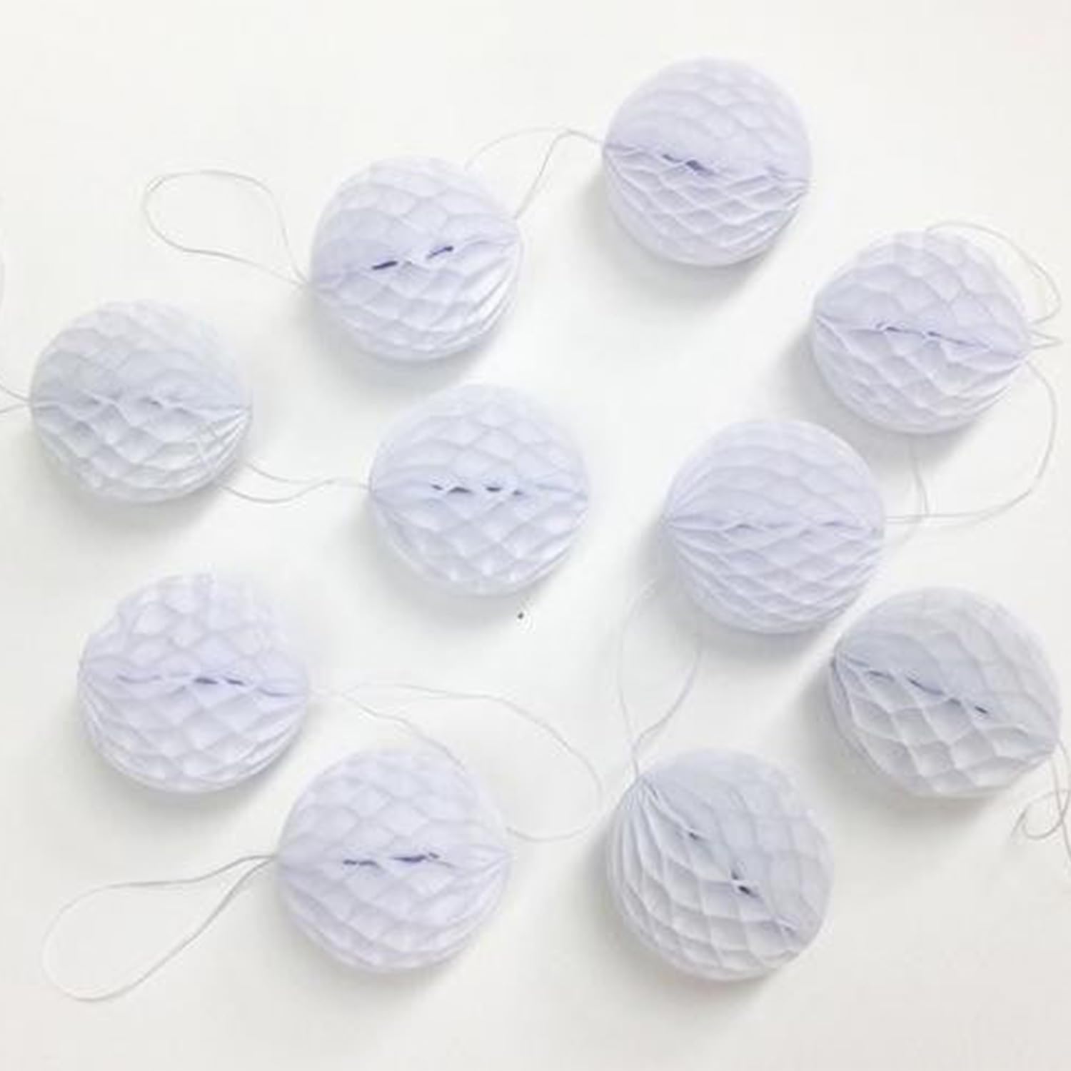 8 Piece 3 Inch Honeycomb Decorations Set