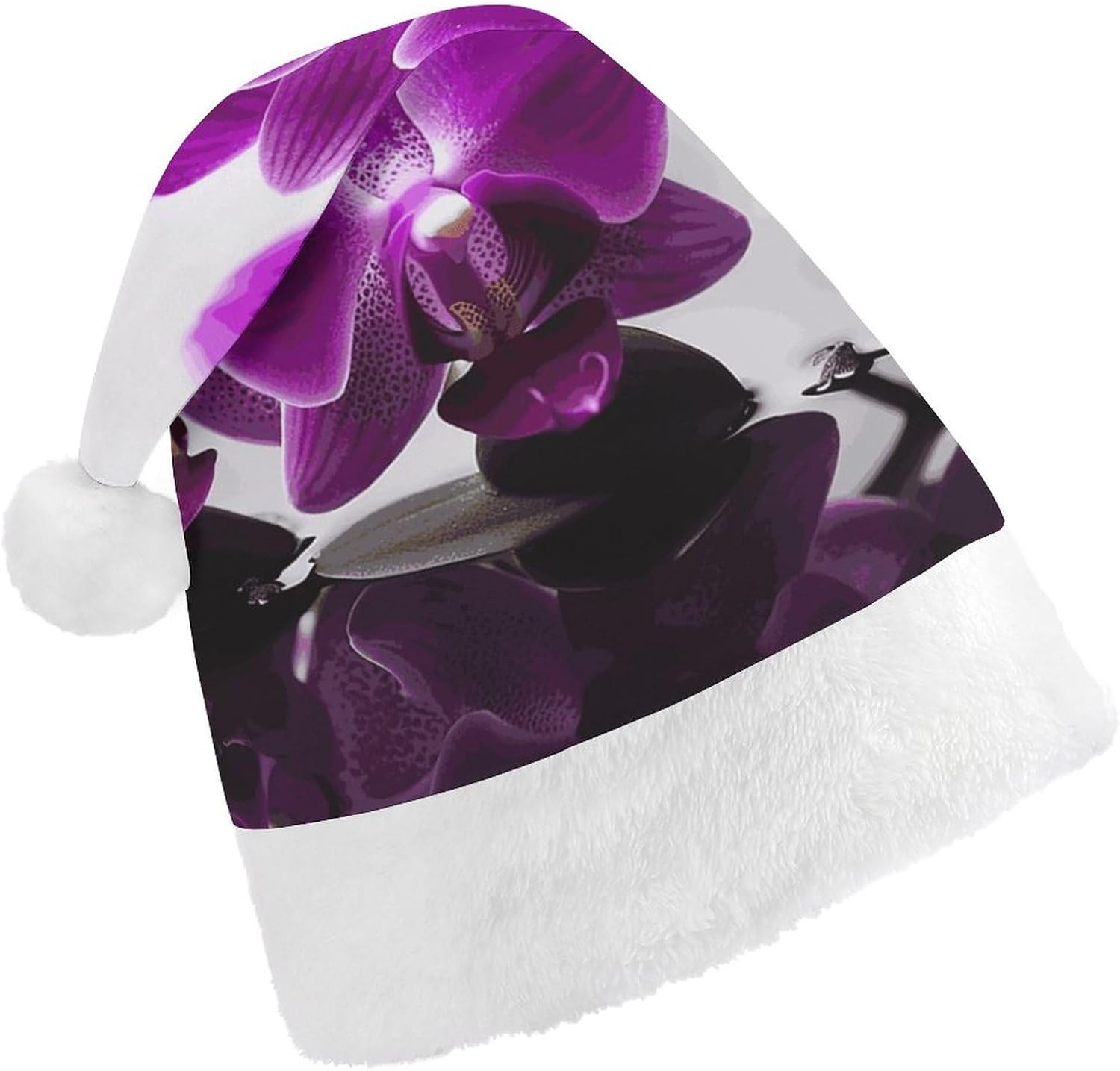 NWGHM Purple Butterfly Orchid Christmas Hat