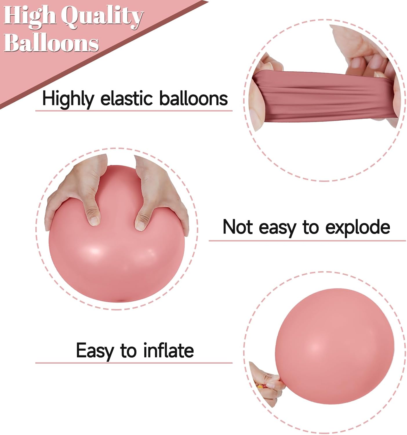 68 Pcs Retro Pink Balloons for Parties and Celebrations
