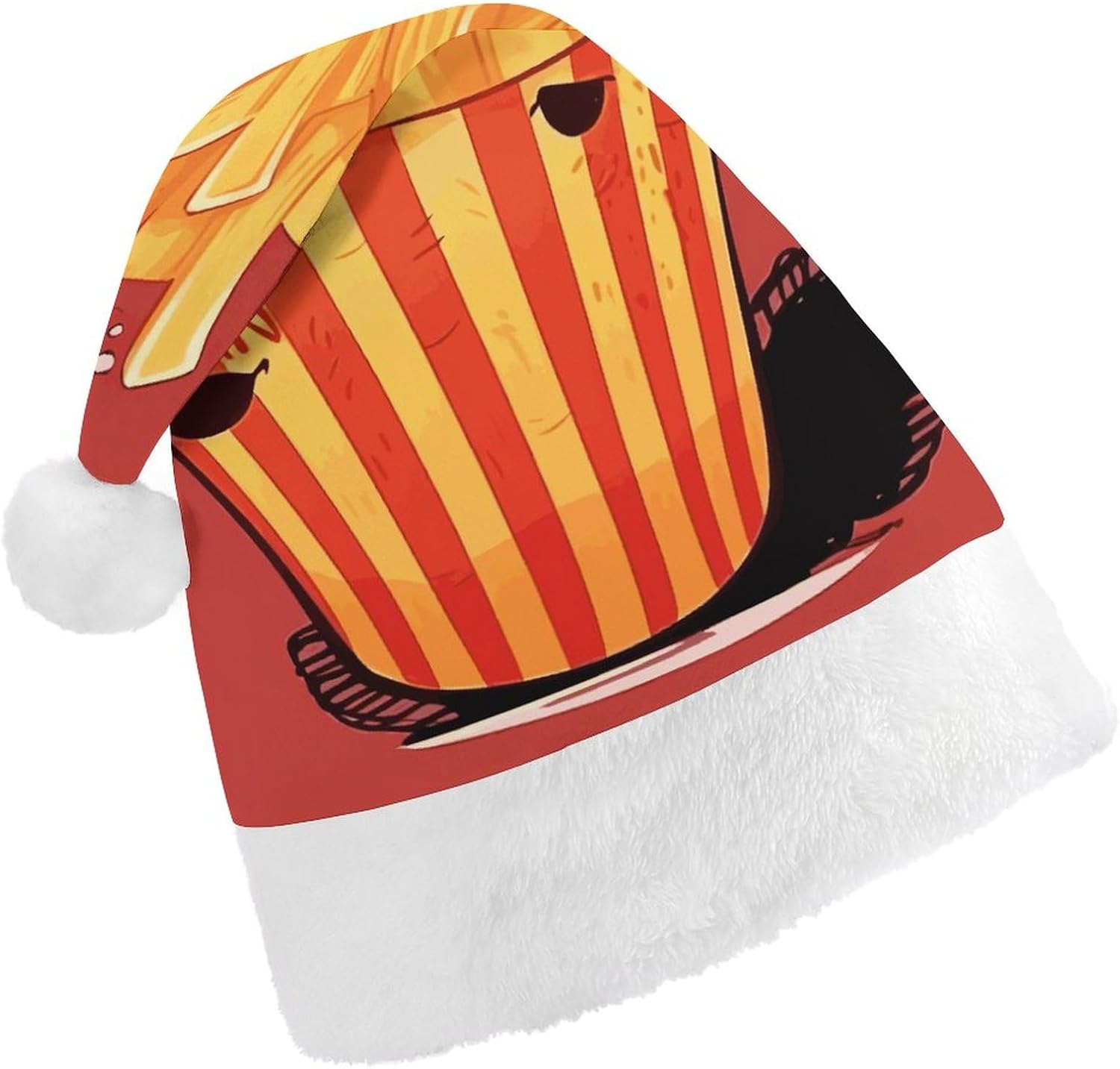 Santa Hat Cartoon French Fries Christmas Party Headwear