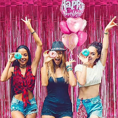 36inch Hot Pink Birthday Foil Balloons Decorations