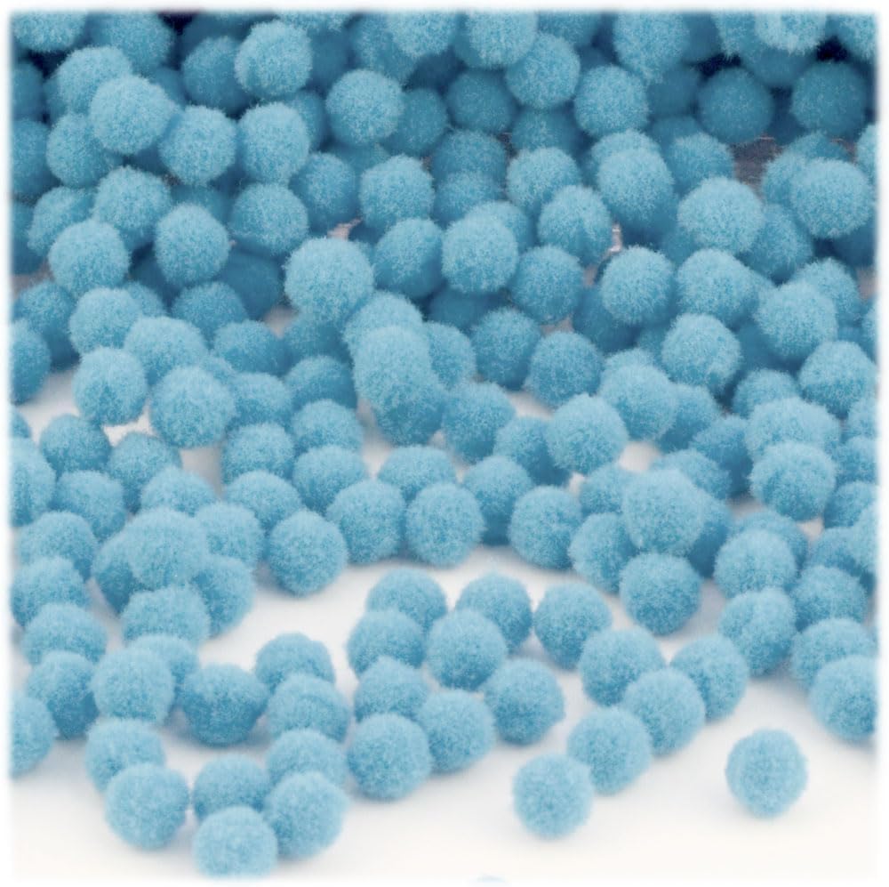 The Crafts Outlet 5000 Piece Multi Purpose Pom Poms Emerald Green 7mm Acrylic