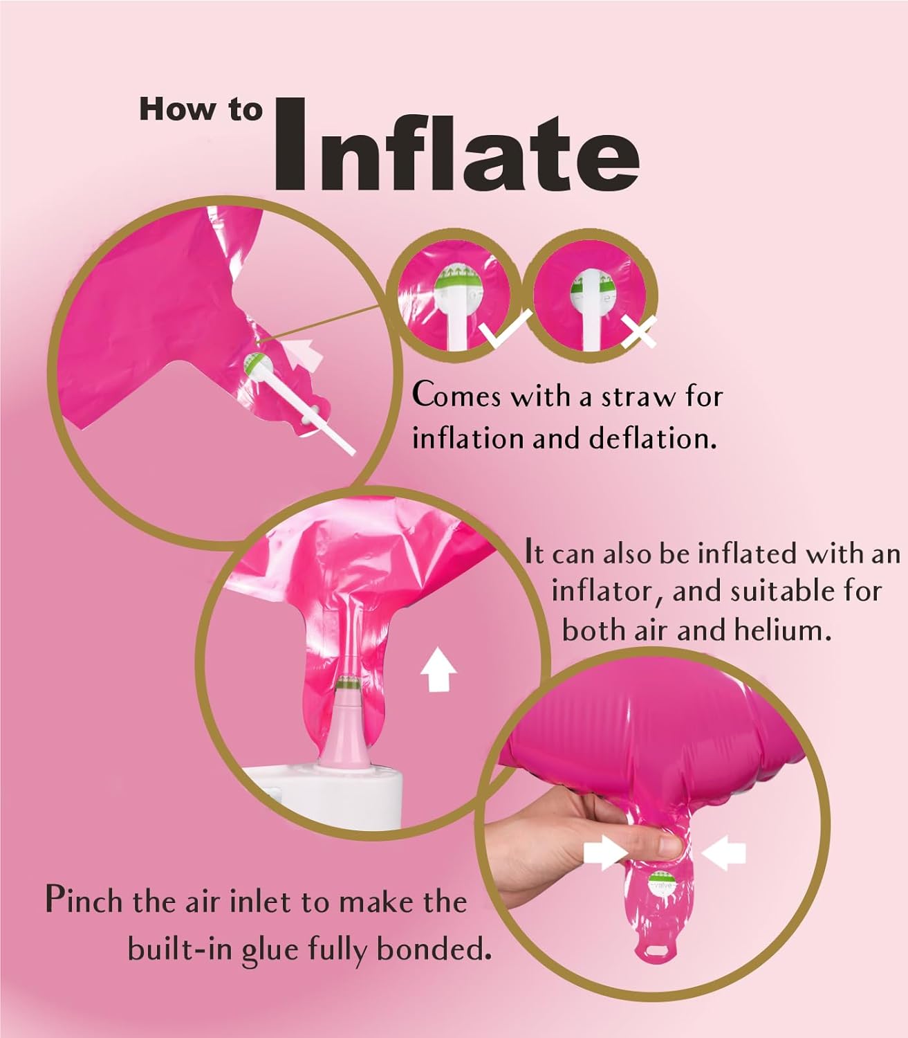 SUWEN 40 Inch Jumbo Hot Pink Number 1 Balloon