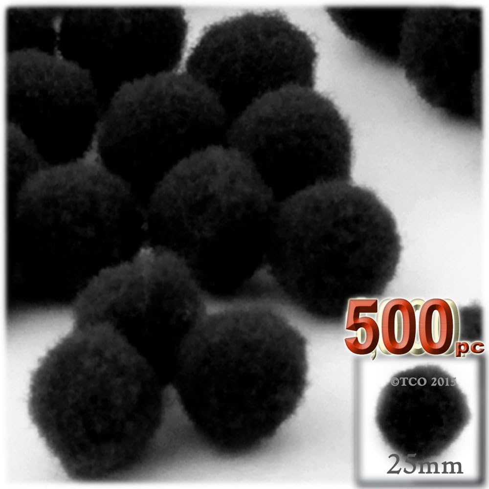 The Crafts Outlet 500-Piece Neon Green Pom Poms