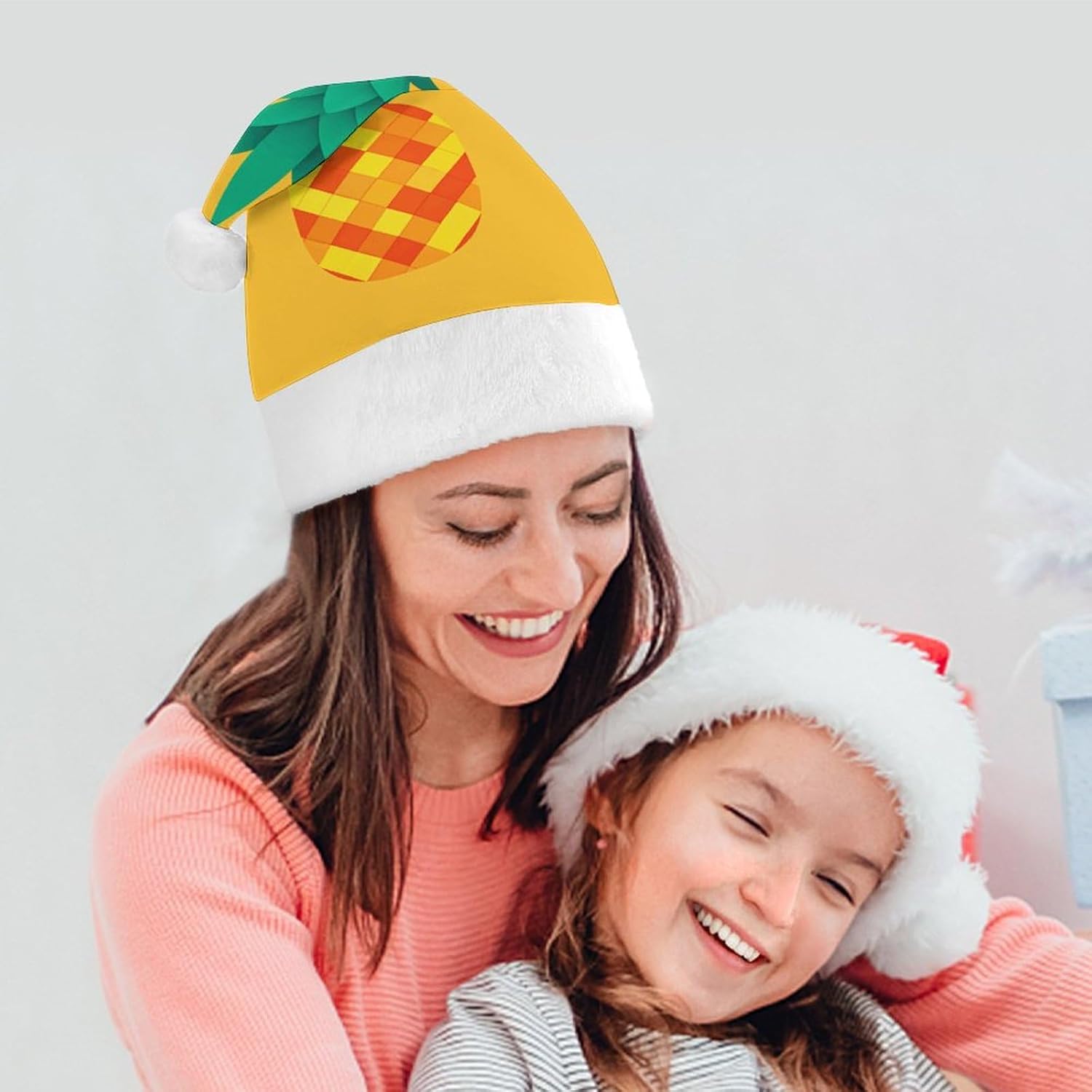 Tropical Pineapple Santa Hat Christmas Party Headwear