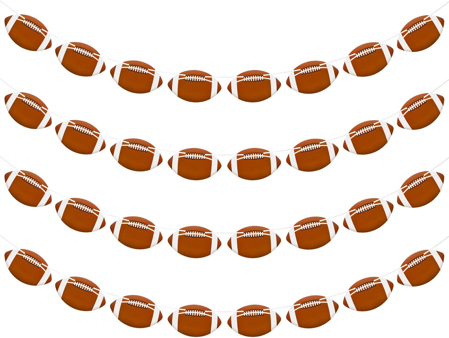 4 Pcs Football Banners for Sports Party Decorations